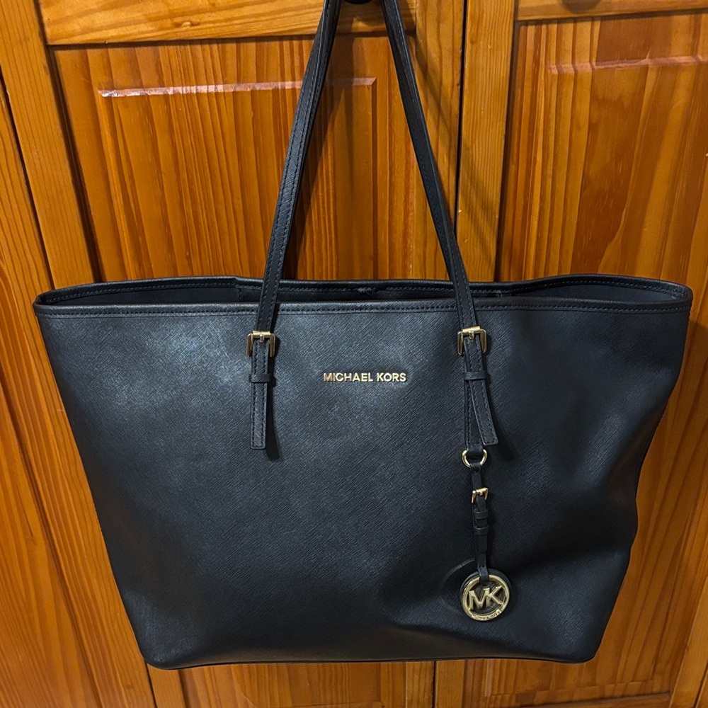 Michael Kors Black Leather Tote